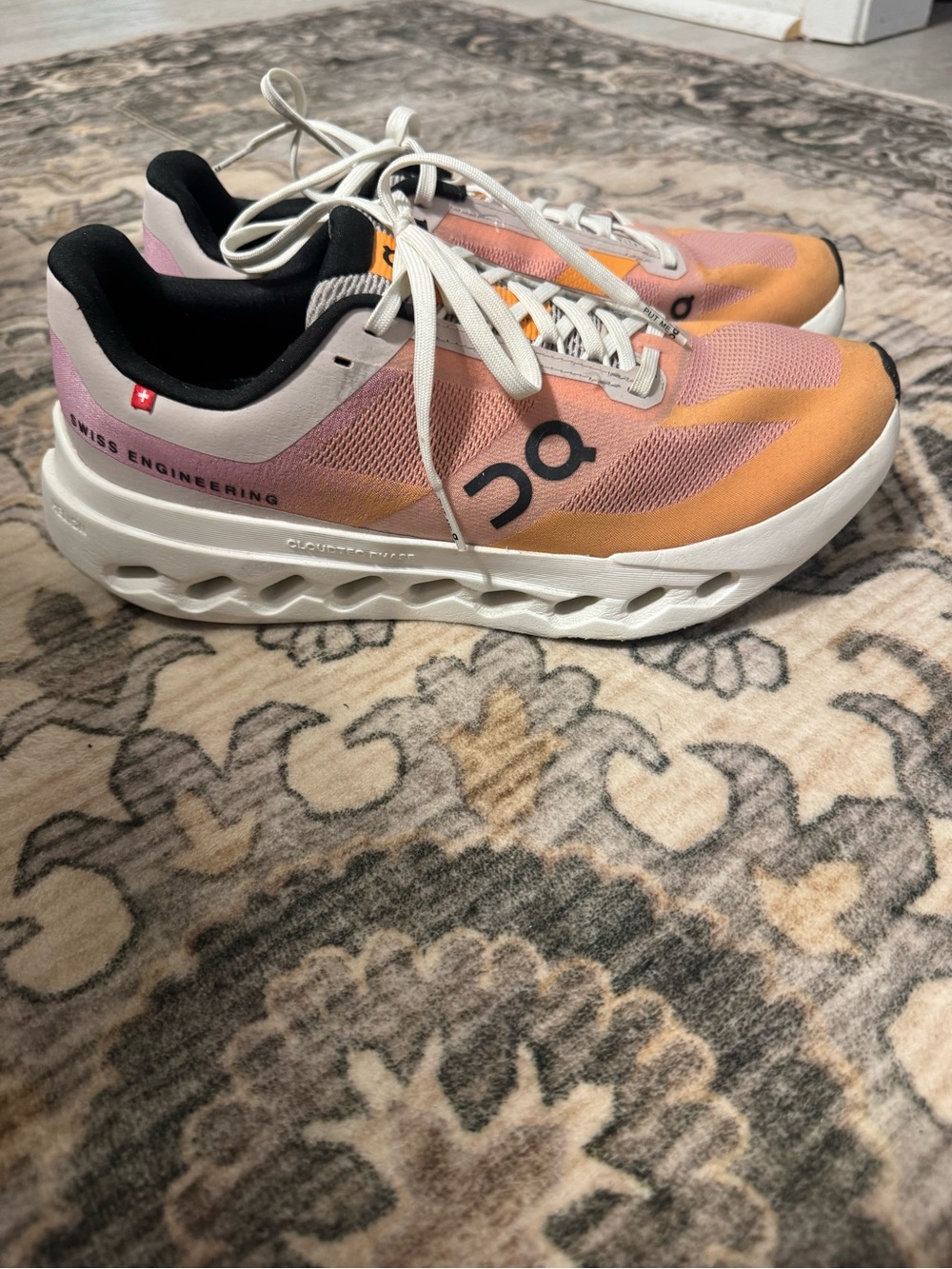 On Running Women's Cloudnova Sneakers in Pink and Orange